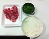 簡単！牛肉チャーハン！作り方1写真