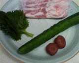 さっぱり！ぶた肉きゅうり巻き☆梅シソ♪作り方1写真