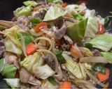 豚切り落としと野菜のオイスター醤油炒め作り方5写真