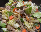 豚切り落としと野菜のオイスター醤油炒め作り方5写真