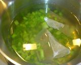 わさびと夏野菜のジュレ 豆腐に乗せて作り方2写真