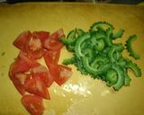 ゴーやとトマトのお浸し作り方1写真