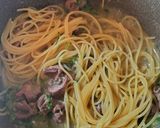 砂肝とおろし玉ねぎソースのパスタ作り方8写真