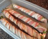 BBQで✿アスパラのぐるぐるベーコン巻作り方1写真