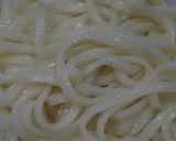 夏のまぜそば！汁なし山芋明太子釡玉うどん作り方5写真