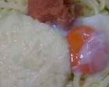 夏のまぜそば！汁なし山芋明太子釡玉うどん作り方6写真