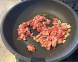 蓮根としめじの和風パスタ（肉入り）作り方4写真