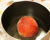 ぷるぷる桃のジュレ〜チーズムース。作り方1写真