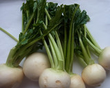 カブの皮と葉の柚子茶の浅漬け作り方1写真