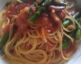 アスパラとベーコンのトマトソースパスタ作り方12写真