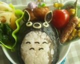 キャラ弁*簡単♪トトロのおにぎり弁当作り方7写真