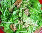 簡単!みず菜とほうれん草さんま缶サラダ作り方6写真