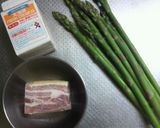 アスパラとベーコンのクリームパスタ作り方1写真