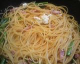 アスパラとベーコンのクリームパスタ作り方7写真
