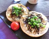 塩昆布とクリチと葱の梅胡麻わさびマフィン作り方6写真