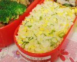 電子レンジで卵炒飯(おにぎり)お弁当作り方3写真