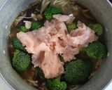 ブロッコリーと 鶏ひき肉 きのこの オイスター煮作り方6写真