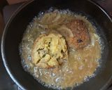 フライパン1つで簡単コロッケ卵とじ丼作り方5写真