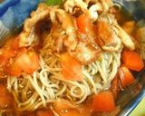 トマトとカリカリ豚no冷やしそば☆作り方5写真