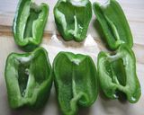 とろ～りチーズが美味☆ピーマンのご飯詰め作り方3写真
