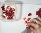 いちごシロップ（いちご杏仁豆腐）作り方2写真