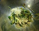 新芽の梅わさび海苔胡麻和え作り方8写真
