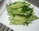 余ったらこれ！野菜の冷やし中華たれ和え♪作り方3写真