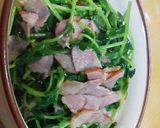 豆苗のベーコン炒め作り方3写真