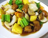 香酢＆黒酢でパイナップル入り酢豚！作り方12写真