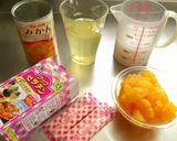 簡単☆みかんゼリー☆みかん缶詰+カルピス作り方1写真