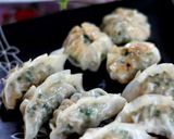 居酒屋風☆エビニラ餃子作り方7写真