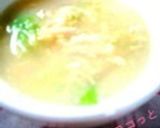 白菜とえのきの卵スープ作り方9写真