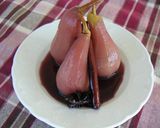 洋梨のコンポート・赤ワイン煮♪作り方5写真
