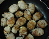 簡単！茄子の豚バラ巻き照り焼き風作り方1写真