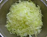 せん切りキャベツにごま梅紫蘇すし酢作り方1写真