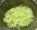 せん切りキャベツにごま梅紫蘇すし酢作り方2写真