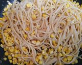 夏の夕飯・昼食簡単とうもろこし和風パスタ作り方8写真