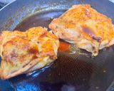 簡単メイン♡鶏ももの酒蒸し照り焼きチキン作り方4写真