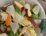 お一人様梅チャップ味根菜たっぷり野菜炒め作り方12写真