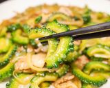 ゴーヤと豚バラ肉のオイスターソース炒め作り方9写真