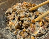 納豆とカリカリ梅の天ぷら作り方3写真