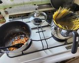 ランチに！キーマカレーを再利用キーマカレーパスタ作り方11写真