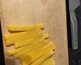 手打ちフィットチーネのクリームパスタ作り方10写真