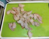 白菜・海老・キノコのかき玉中華スープ作り方1写真