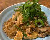 すき焼き後アレンジ☆厚揚げのトロリ餡かけ作り方4写真