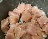 さつまいもと蓮根と鶏肉の揚げ焼き作り方4写真
