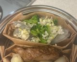 エビとブロッコリーのせいろ蒸し♪中華だれ作り方3写真