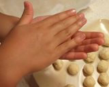 手でぺったん★子どもと作るレンジクッキー作り方5写真