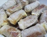 ✩肉巻き豆腐のネギソース✩作り方3写真