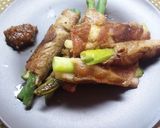 くるみ味噌で戴く☆野菜の肉巻き作り方7写真